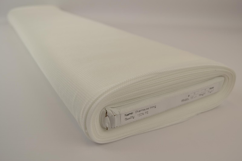 Doublure Charmeuse blanc, rouleau