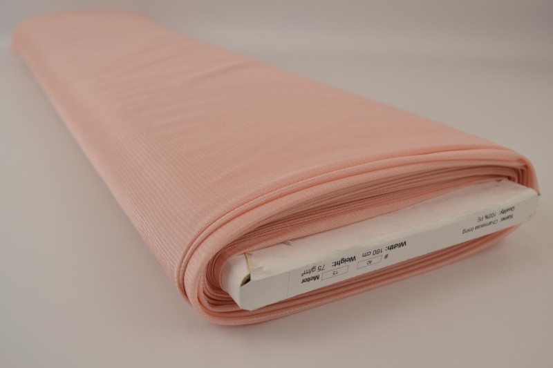 Doublure Charmeuse rose saumon, rouleau