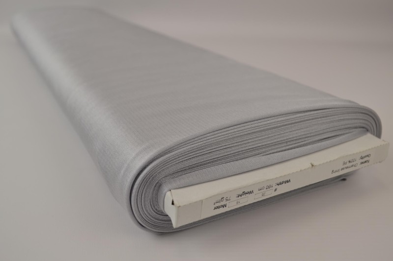 Doublure Charmeuse gris argenté, rouleau