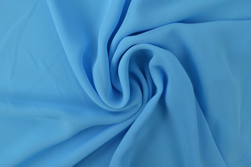 Mousseline (Chiffon) bleu aqua
