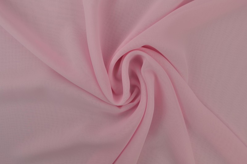 Mousseline (Chiffon) rose bébé