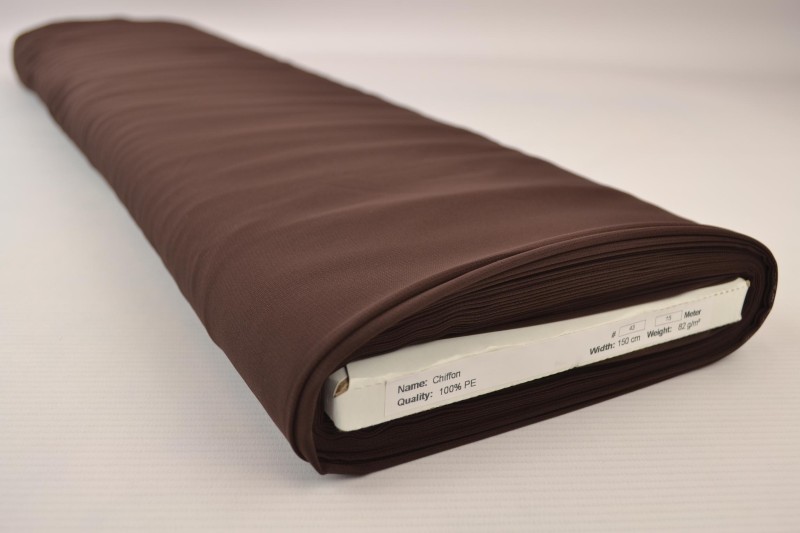 Mousseline (Chiffon) brun, rouleau