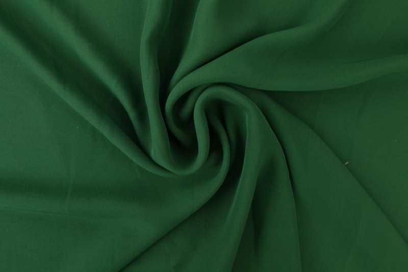 Mousseline (Chiffon) vert foncé