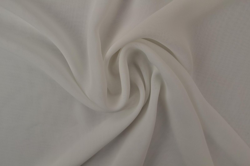 Mousseline (Chiffon) blanc cassé