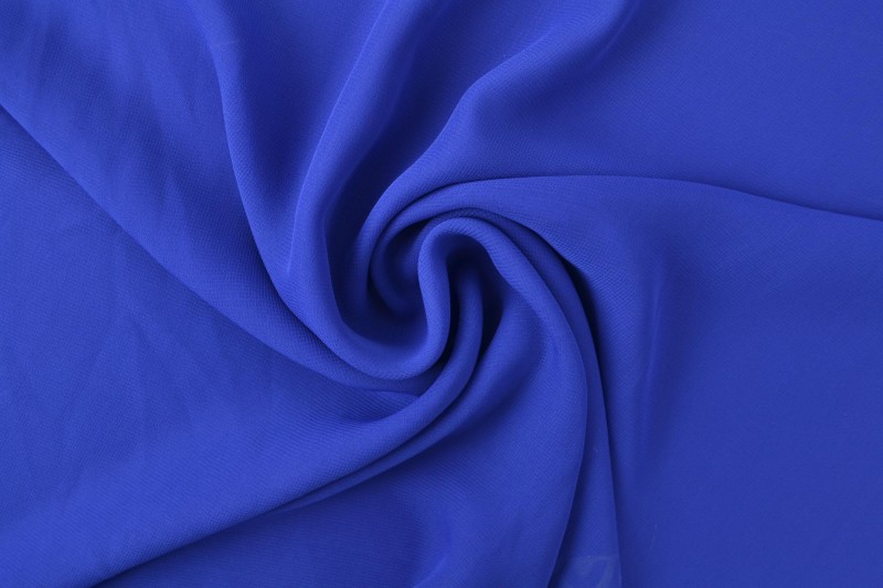 Mousseline (Chiffon) bleu cobalt