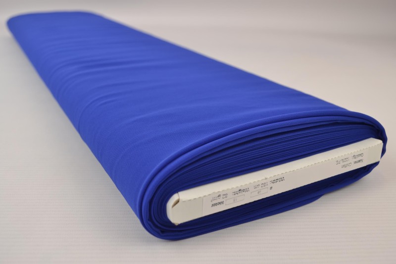Mousseline (Chiffon) bleu cobalt, rouleau