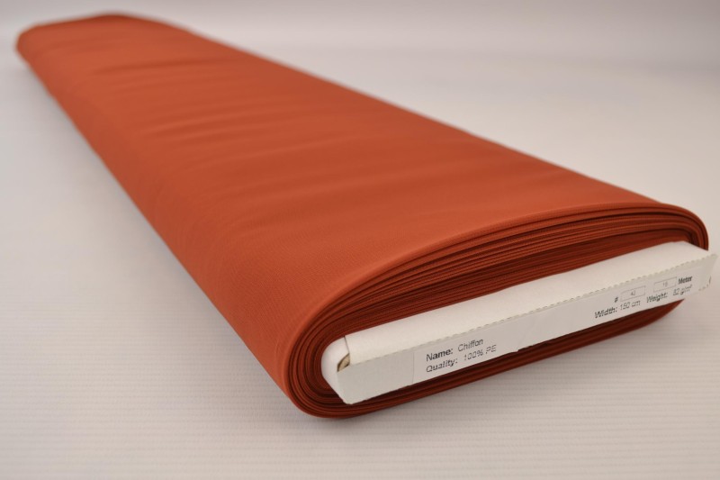 Mousseline (Chiffon) cuivre, rouleau