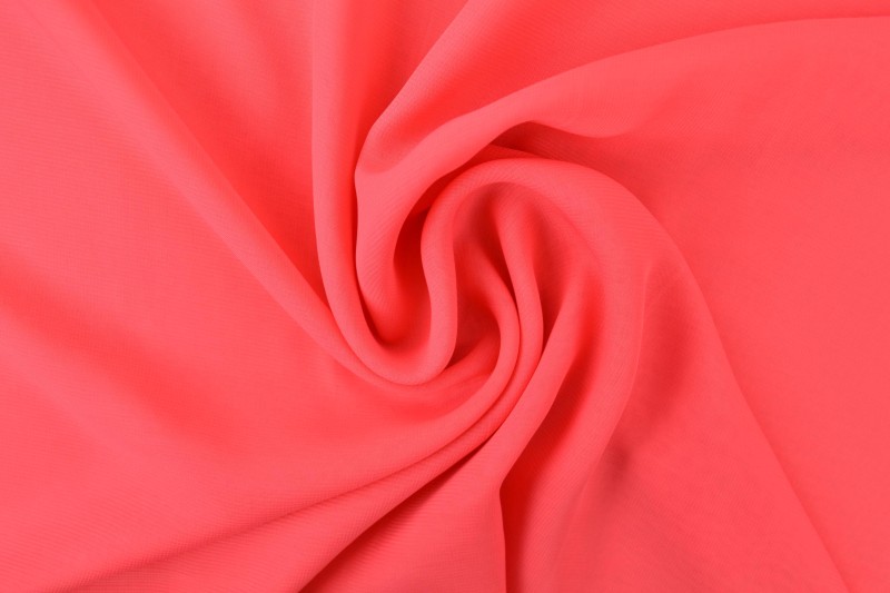 Mousseline (Chiffon) rose corail