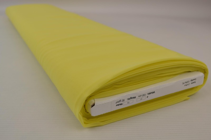 Mousseline (Chiffon) jaune clair, rouleau