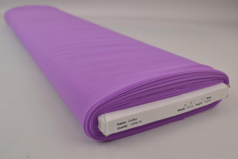 Mousseline (Chiffon) lilas, rouleau
