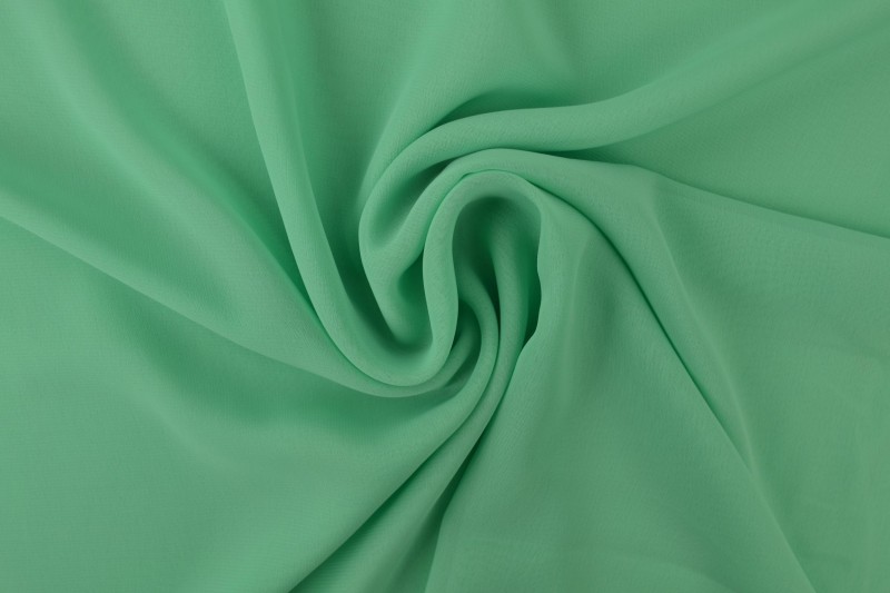 Mousseline (Chiffon) vert menthe