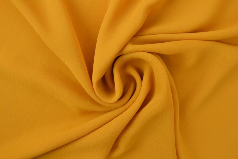 Mousseline (Chiffon) jaune ocre