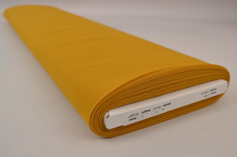 Mousseline (Chiffon) jaune ocre, rouleau