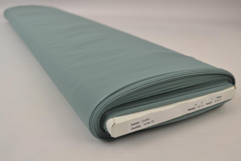Mousseline (Chiffon) vieux vert, rouleau