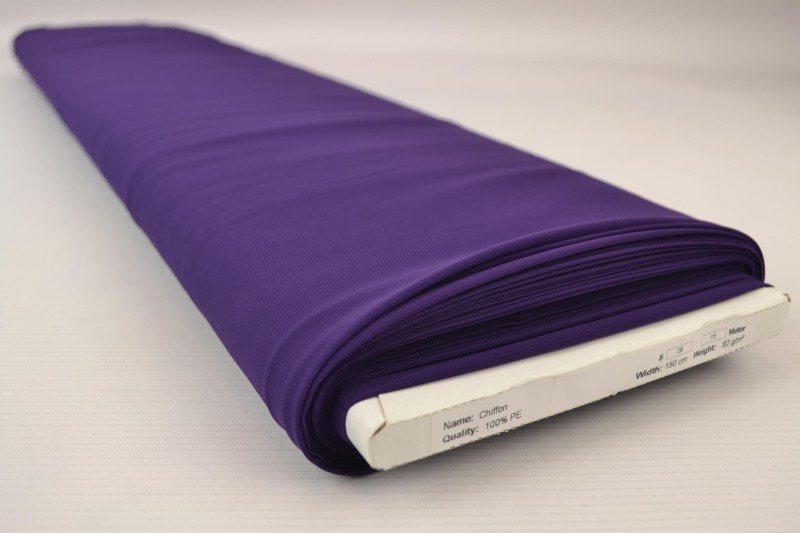 Mousseline (Chiffon) violet, rouleau