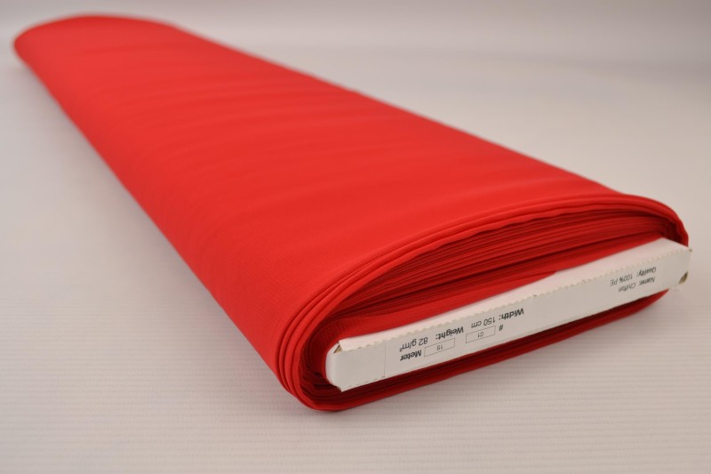 Mousseline (Chiffon) rouge, rouleau