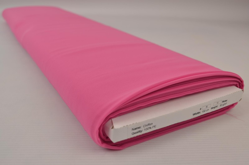 Mousseline (Chiffon) rose, rouleau