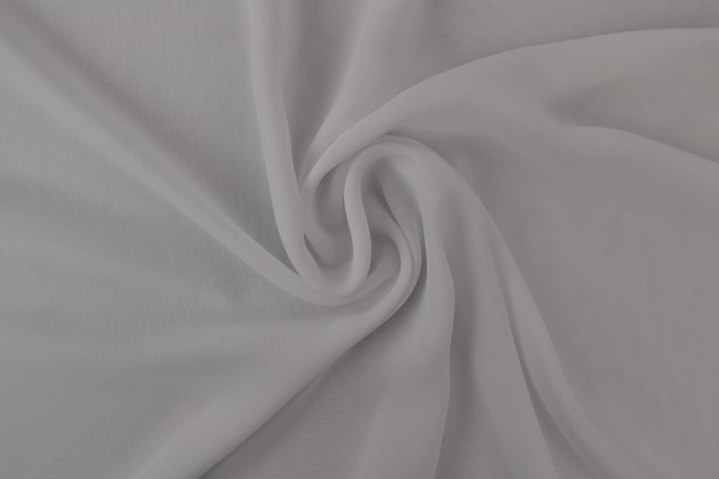 1 mètre mousseline blanc
