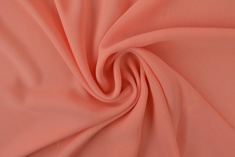 Mousseline (Chiffon) rose saumon
