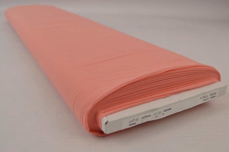 Mousseline (Chiffon) rose saumon, rouleau
