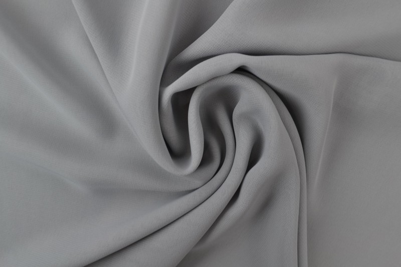 Mousseline (Chiffon) gris argenté