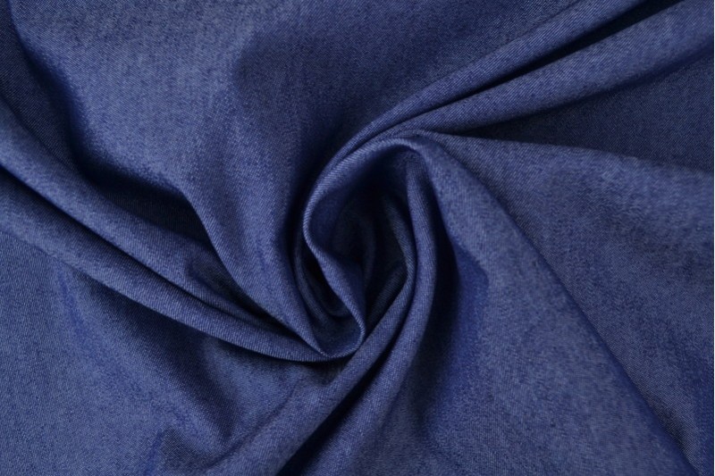 Denim Chambray Lavé bleu foncé