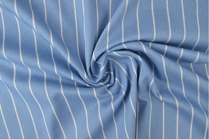 Denim Chambray Lavé Imprimé imprimé 13-01