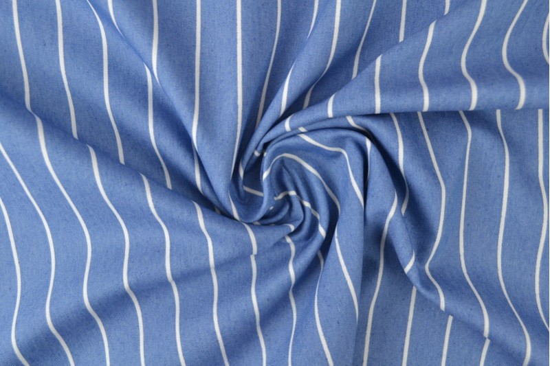 Denim Chambray Lavé Imprimé imprimé 13-02