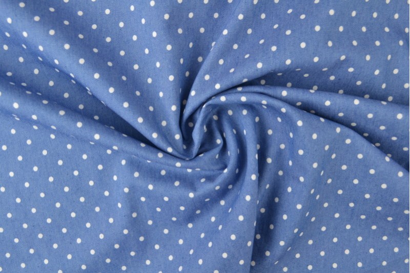 Denim Chambray Lavé Imprimé imprimé 14-02