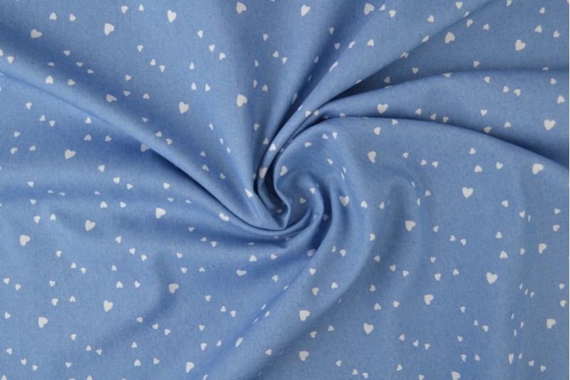 Denim Chambray Lavé Imprimé imprimé 15-01
