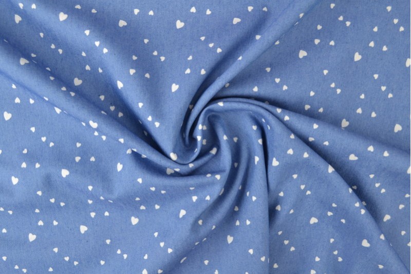 Denim Chambray Lavé Imprimé imprimé 15-02