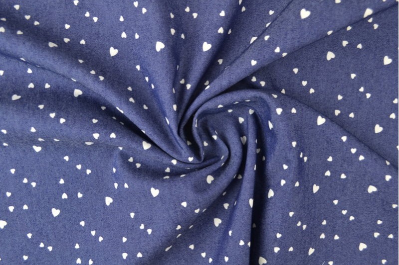 Denim Chambray Lavé Imprimé imprimé 15-04