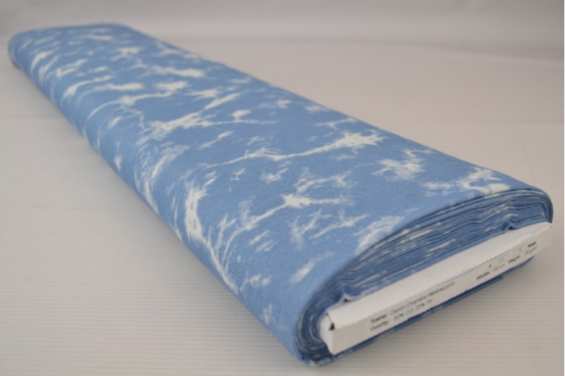 Denim Chambray Lavé Imprimé imprimé 17-01, rouleau