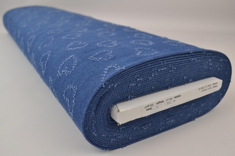 Denim Fashion hearts 02-02, rouleau