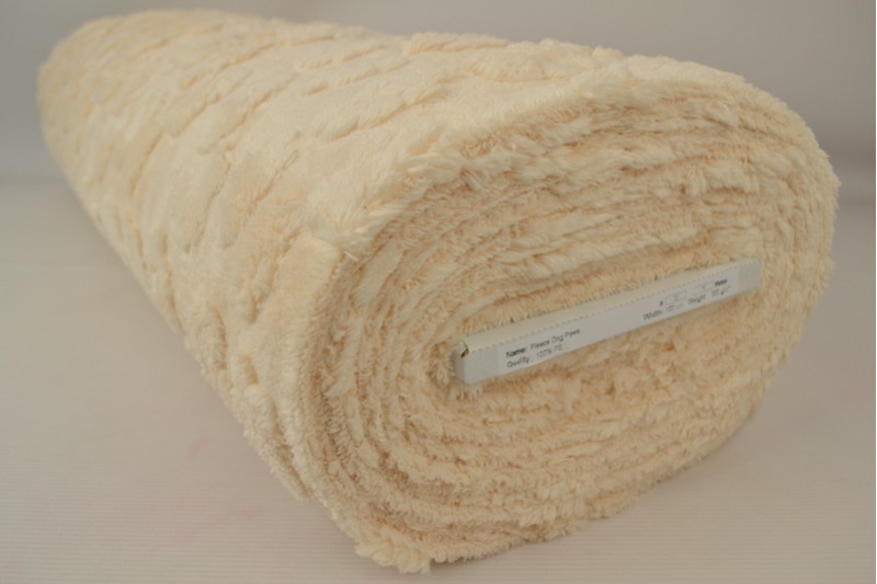 Polaire Pattes de Chien champagne, rouleau