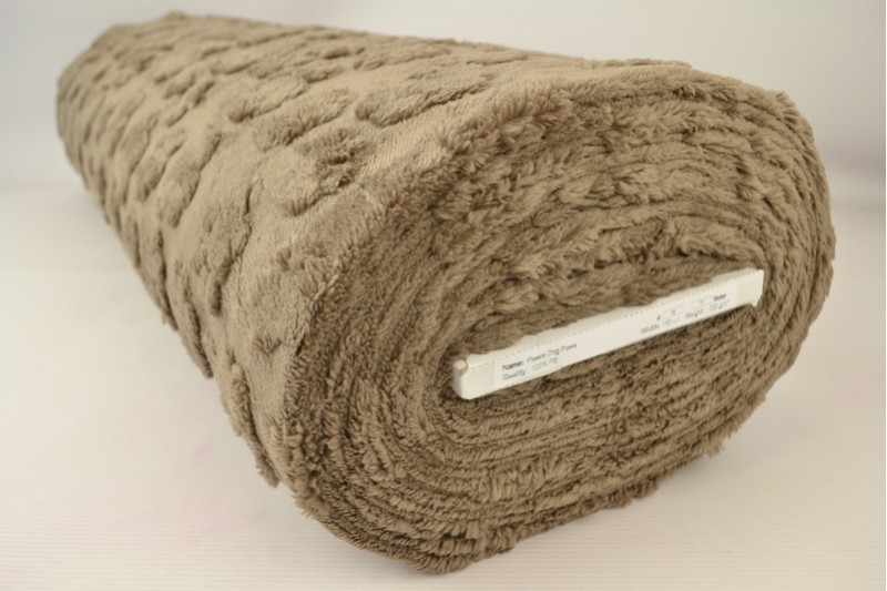 Polaire Pattes de Chien taupe, rouleau