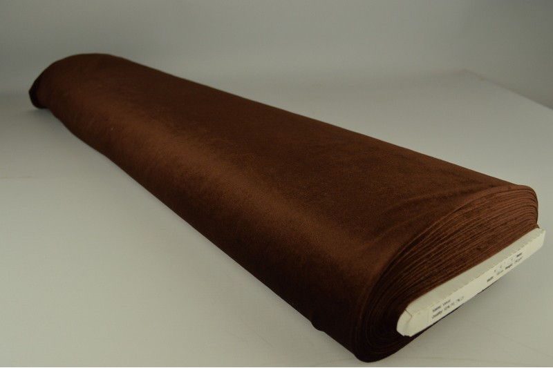 Velours Stretch velours stretch brun, rouleau