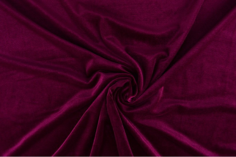 Velours Stretch velours stretch cassis