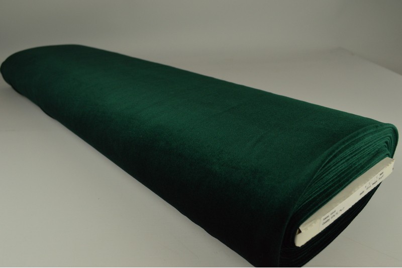 Velours Stretch velours stretch vert foncé, rouleau