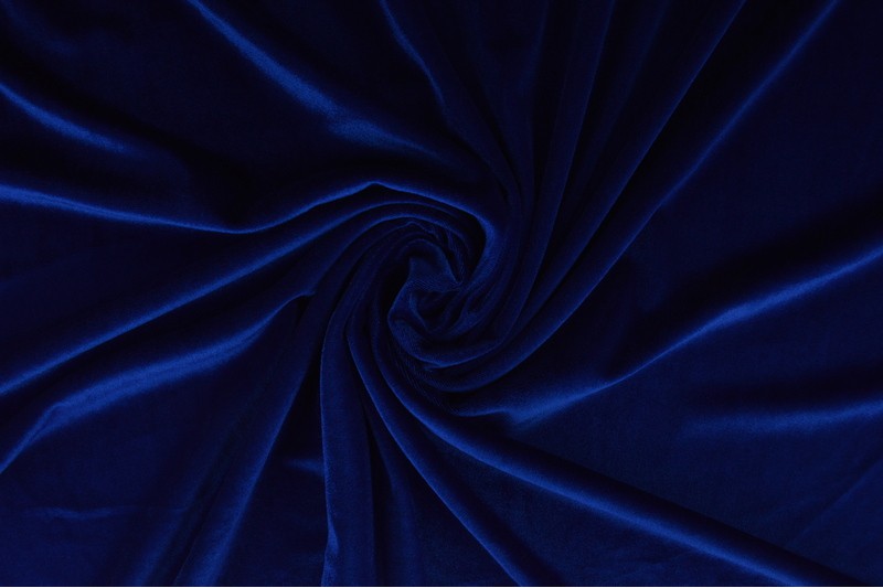 Velours Stretch velours stretch bleu foncé