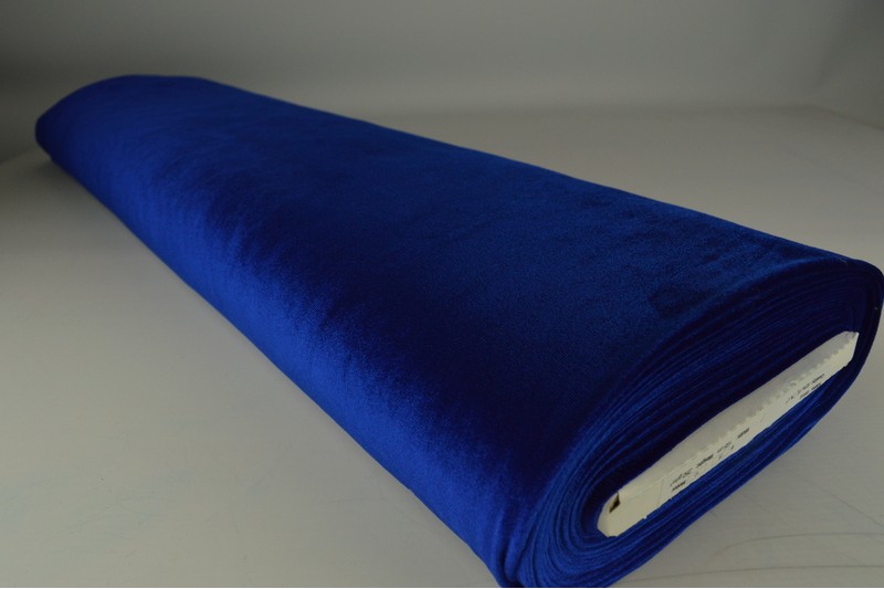 Velours Stretch velours stretch bleu foncé, rouleau