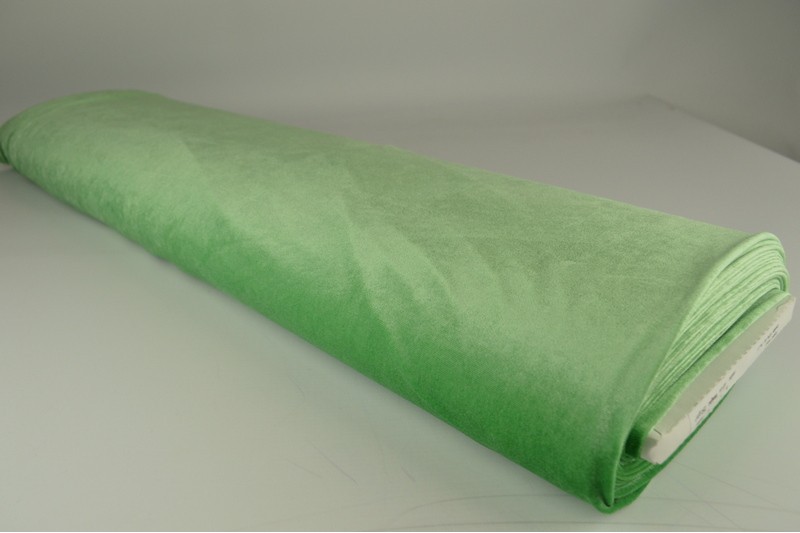 Velours Stretch velours stretch vert, rouleau