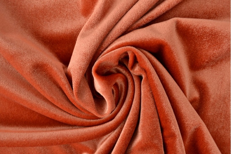 Velours Stretch velours stretch cuivre
