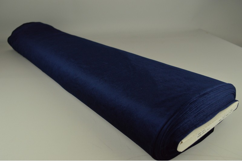 Velours Stretch velours stretch navy, rouleau