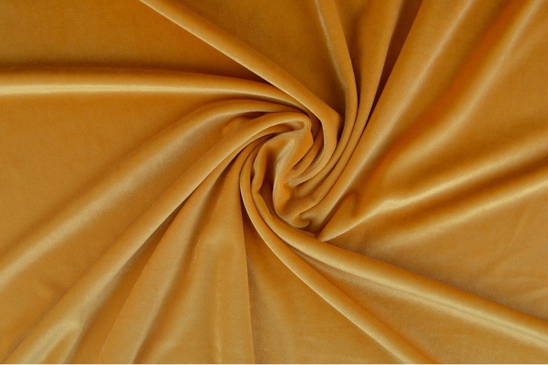 Velours Stretch velours stretch jaune ocre