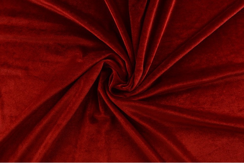 Velours Stretch velours stretch rouge