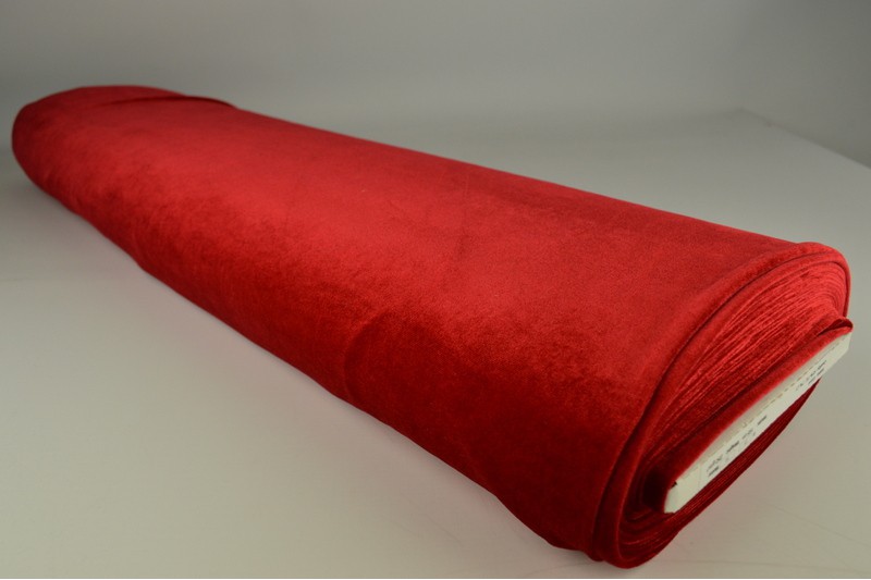 Velours Stretch velours stretch rouge, rouleau