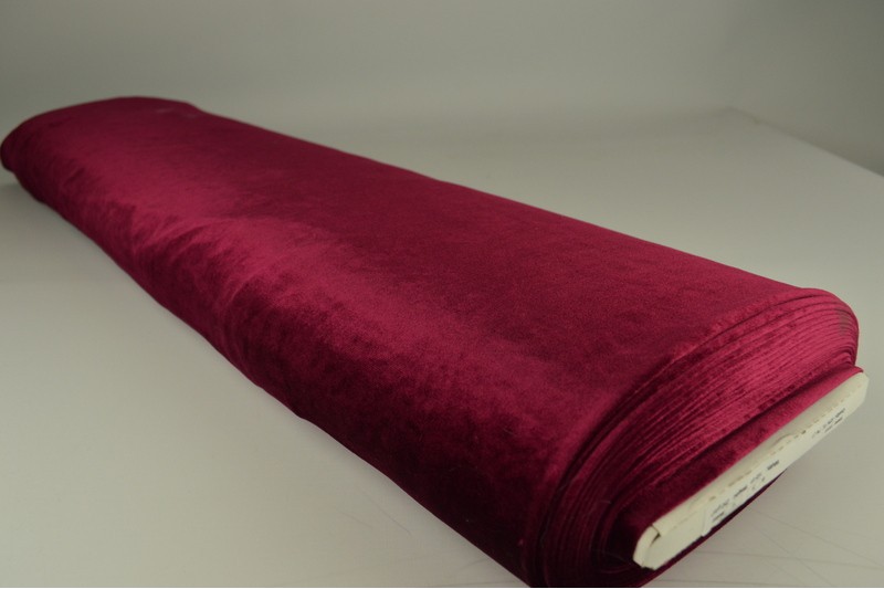 Velours Stretch velours stretch bordeaux, rouleau