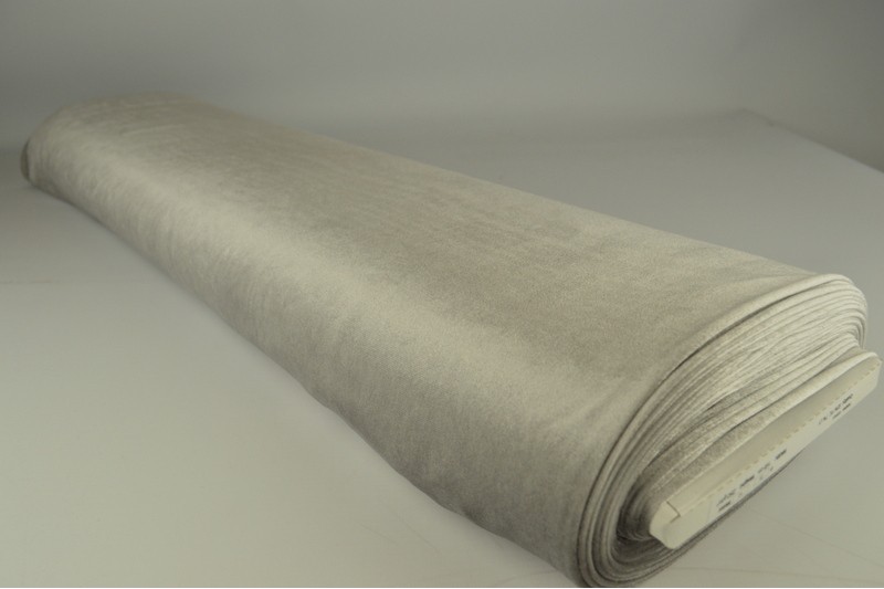 Velours Stretch velours stretch gris argenté, rouleau
