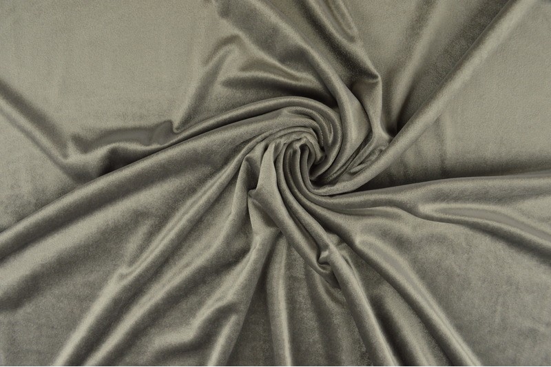 Velours Stretch velours stretch gris argenté